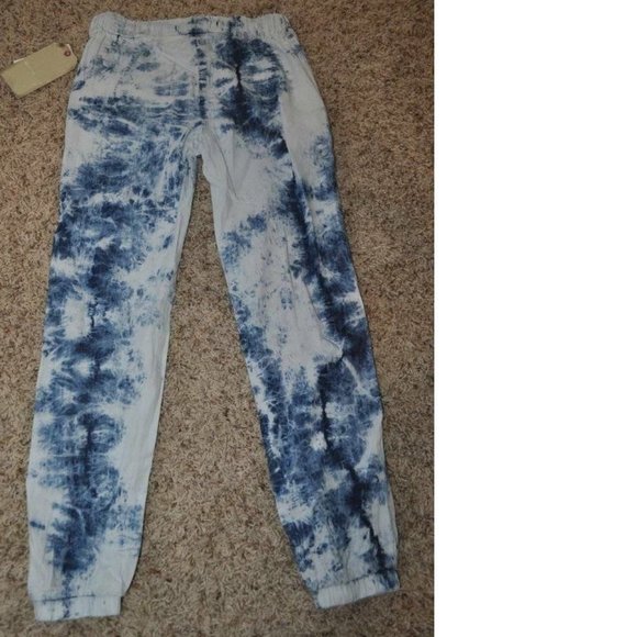 *Joggers Jeggings sz 7 Blue Tie Dye Vanilla Star Elastic Waist Pants Girls - Picture 4 of 4